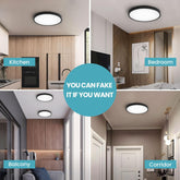 48W Black LED Ceiling Light Ultra-Slim